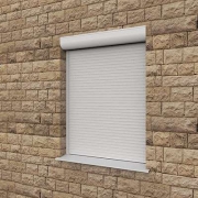 Рольставни серии Prestige. Перфорированный профиль AR/40 1300х1700 с полукруглым коробом, стандартная защита от взлома